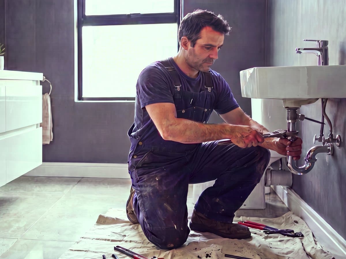 Un artisan vérifié KanReno au travail chez un client